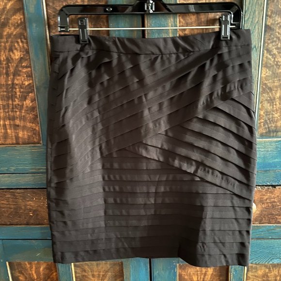Jupe Worthington Noir - Coupe Crayon, Longueur Genou - Taille 8 - Neuf Avec Étiquettes